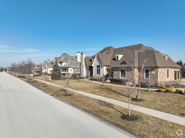 Rows of million dollar homes can be found in the gated community of Park West Circle in Munster.