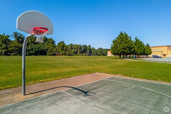 Basketball courts are one of the many amenities at the Lake Arbor Community Center.