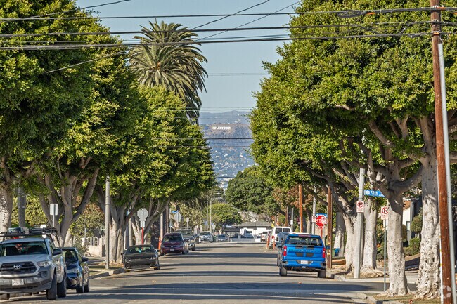 On a clear day, Morningside Park, CA residents can see the Hollywood sign about 16 miles away.