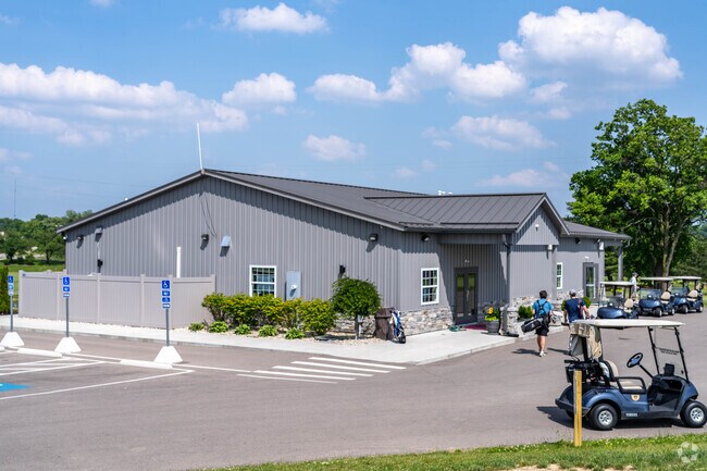 The Beckett Ridge Golf Club features scenic views of the surrounding area.