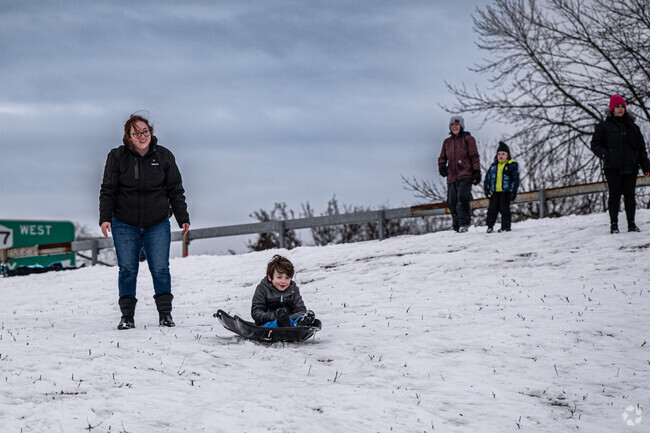 Sledding can be enjoy by the locals on snowy days in North Babylon.