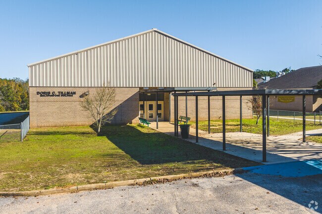 Olive J. Dodge Elementary School-gym entrance