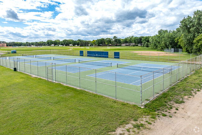 Jackson Middle School has five tennis courts