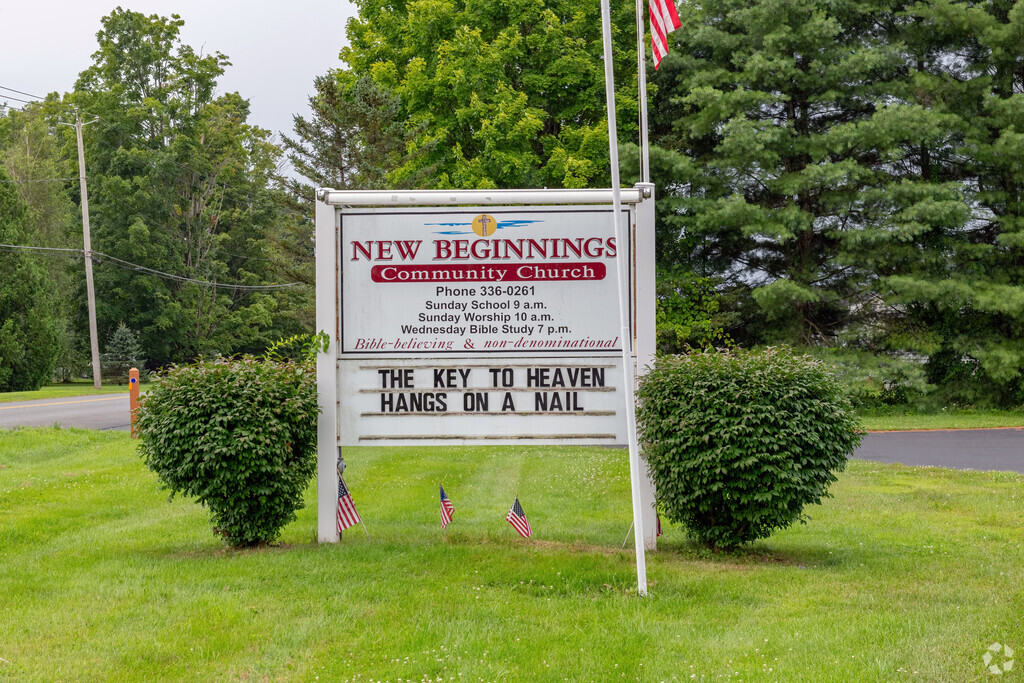 The school that was once here is now a church.
