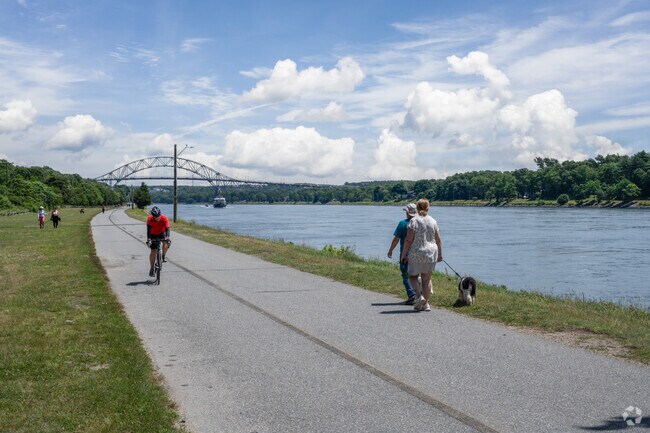 Take the dog for a walk or ride on the Cape Cod Canal Bike Path.