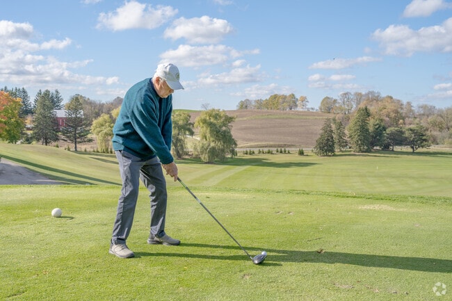 Golfers tee off at Hawthorne Hills, Saukville’s historic nine-hole course since 1964.