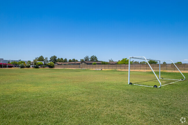 The soccer field at Royal Palm Middle School sets the stage for spirited matches in Phoenix.