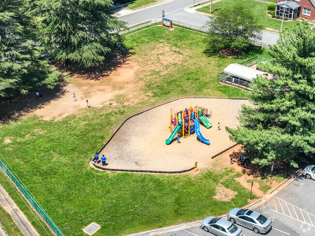 Kids enjoy the playground at recess at Maiden Elementary School.