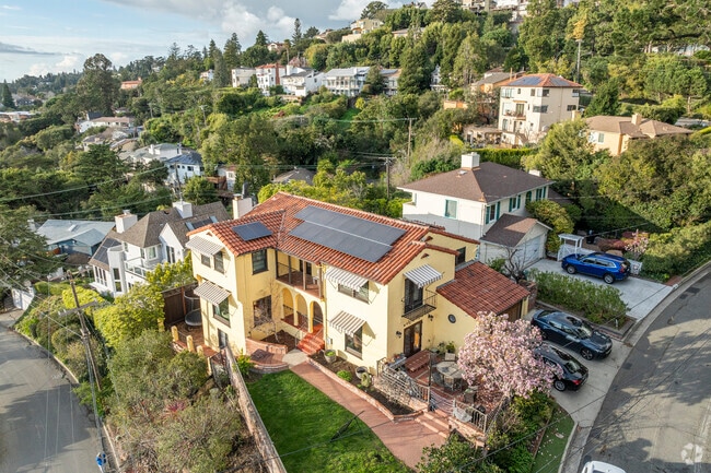 Many Oakmore homes are built in a Spanish Mission style.