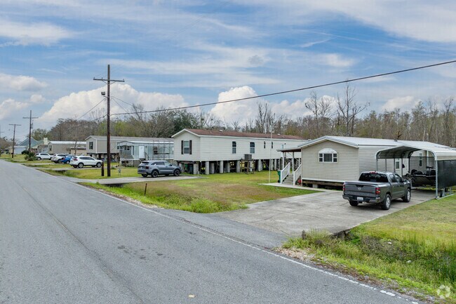 Many Kraemer homes are elevated to reduce flood risk.