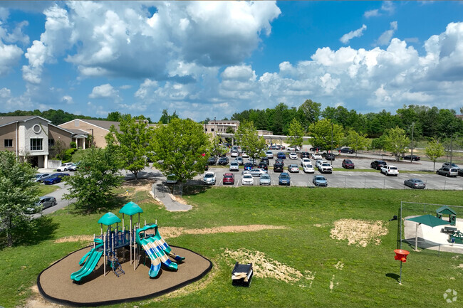 Center Point Elementary School has plenty of green space for children to unwind.