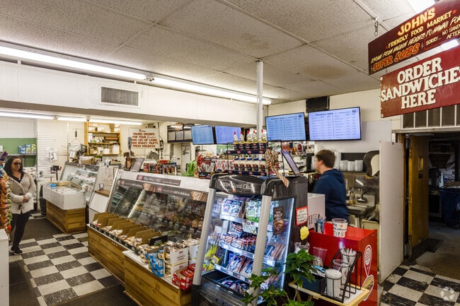 Grab lunch from the deli at John's Friendly Market in Haddon Heights, NJ.