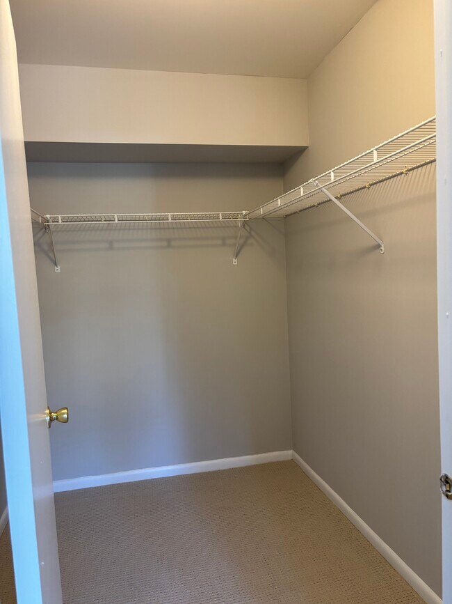 The walk-in closet