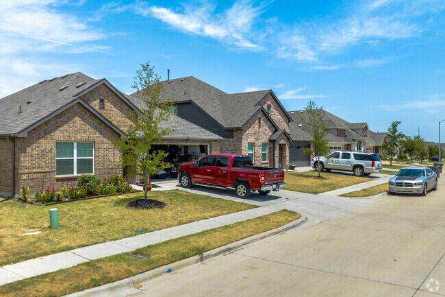 Glenn Heights has newly built communities with brick exteriors.