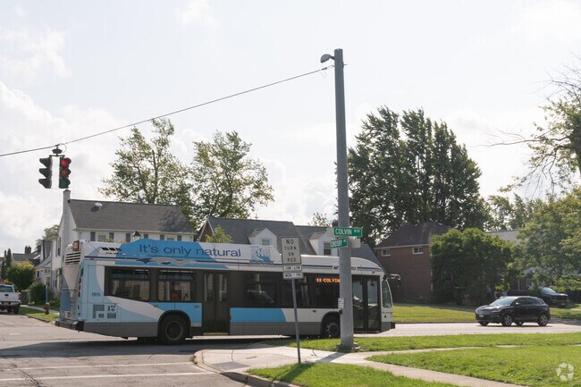 One of the bus lines in Kenmore runs along Colvin Boulevard.