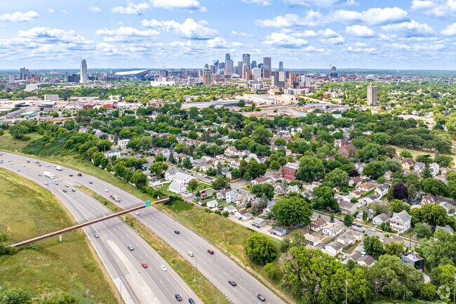 The Beltrami neighborhood is bordered by major travel arteries on three sids, including I-35W.