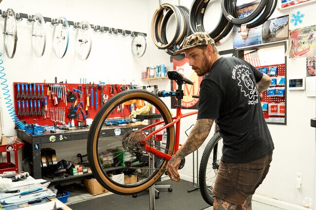 Stop by Hub City Cycles, a local bike retailer and service shop in Hagerstown.