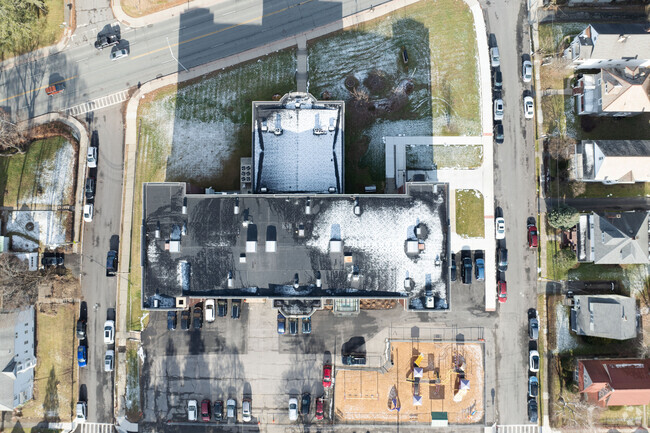 A top down view of PS18 in Troy, NY.