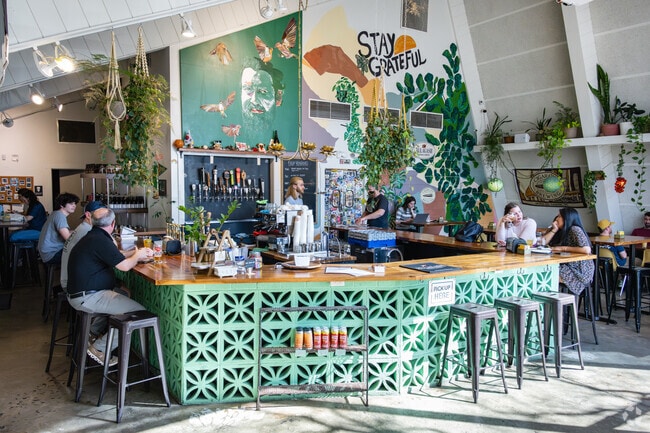 The Grateful Brew in Nicholtown has a beautifully decorated interior.