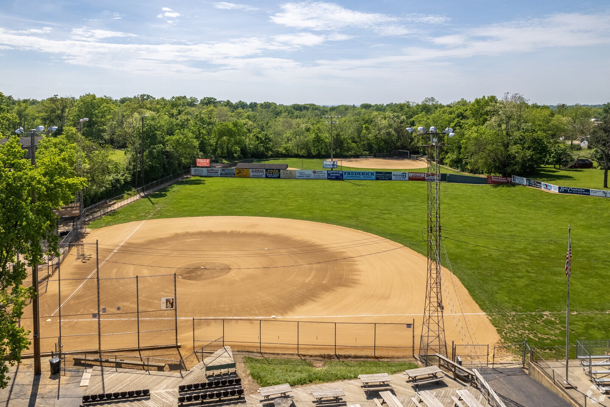 Haubner Field in West White Oak has 3 baseball diamonds.