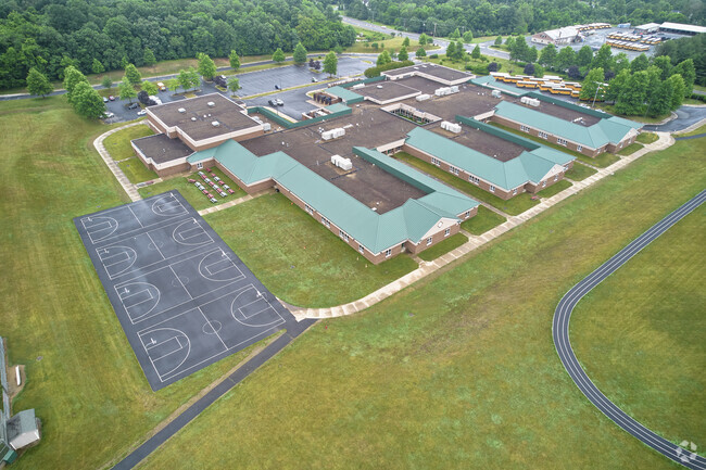 Harmony Middle School has athletic fields and courts for students to enjoy.