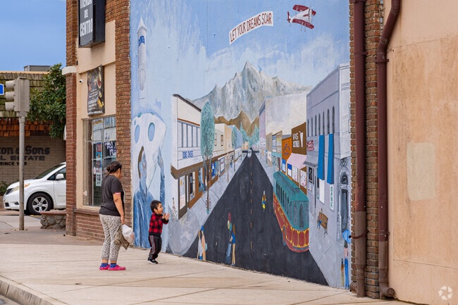 Colorful murals celebrating the history of Dinuba are spread throughout the city.