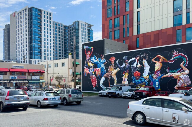 Connecticut Avenue Park locals enjoy vibrant murals and unique shops in nearby downtown Wheaton.