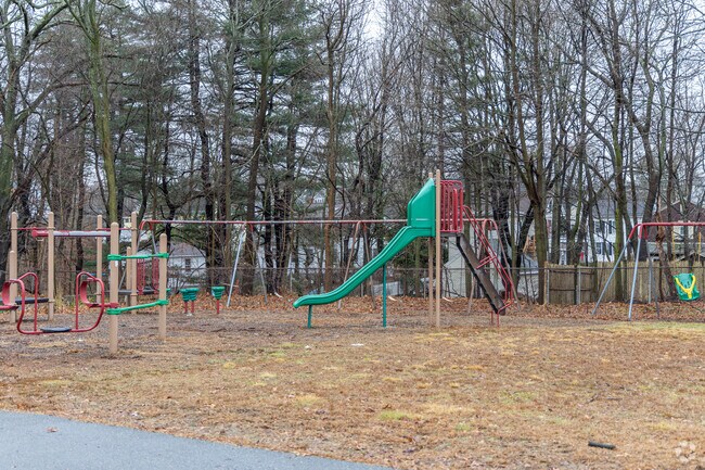 The playground area at the Wyman Elementary School in Woburn, MA.