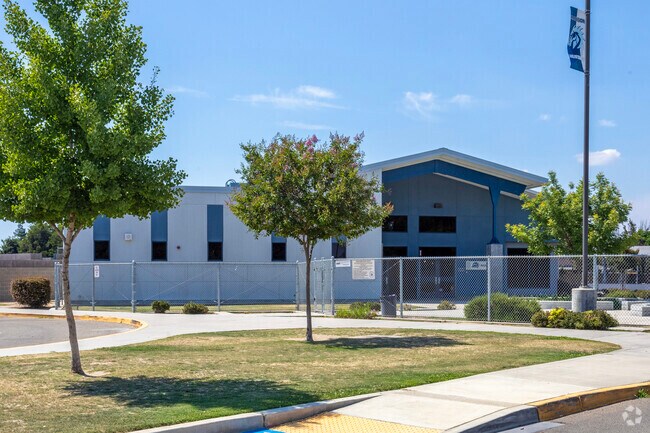 Sanger's Madison Elementary School features modern buildings.
