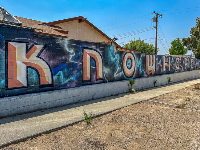 Wall art in Barton neighborhood.