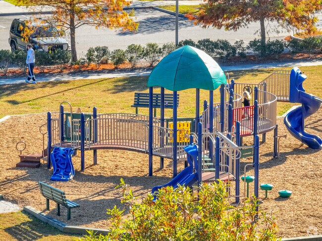VA Beach communities like Bow Creek feature numerous playgrounds spread around town.