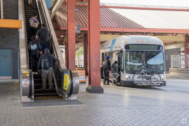 Residents can ride the bus to and from the Lakewood-Ft McPherson station near Hammond Park.