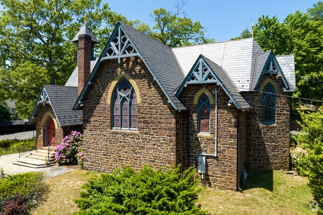All Saints' Memorial Church is a small stone Gothic-style Episcopal church built in 1864.