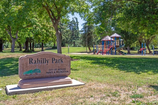 Take the family for some fun at Rahilly Park in Merced.