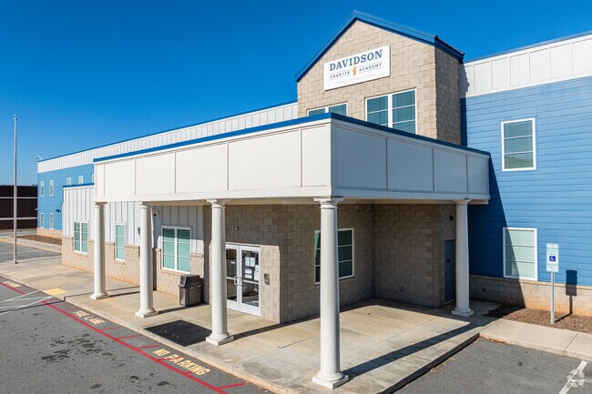 Davidson Charter Academy welcomes visitors with a warm and inviting entrance.