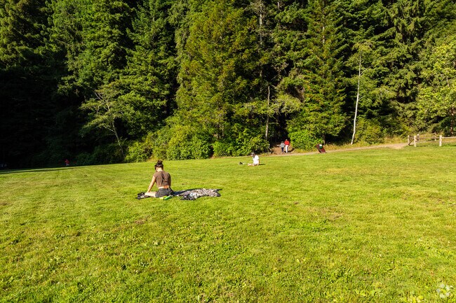 Students and residents of Arcata Heights-Northtown visit it's parks for some time in the sun.