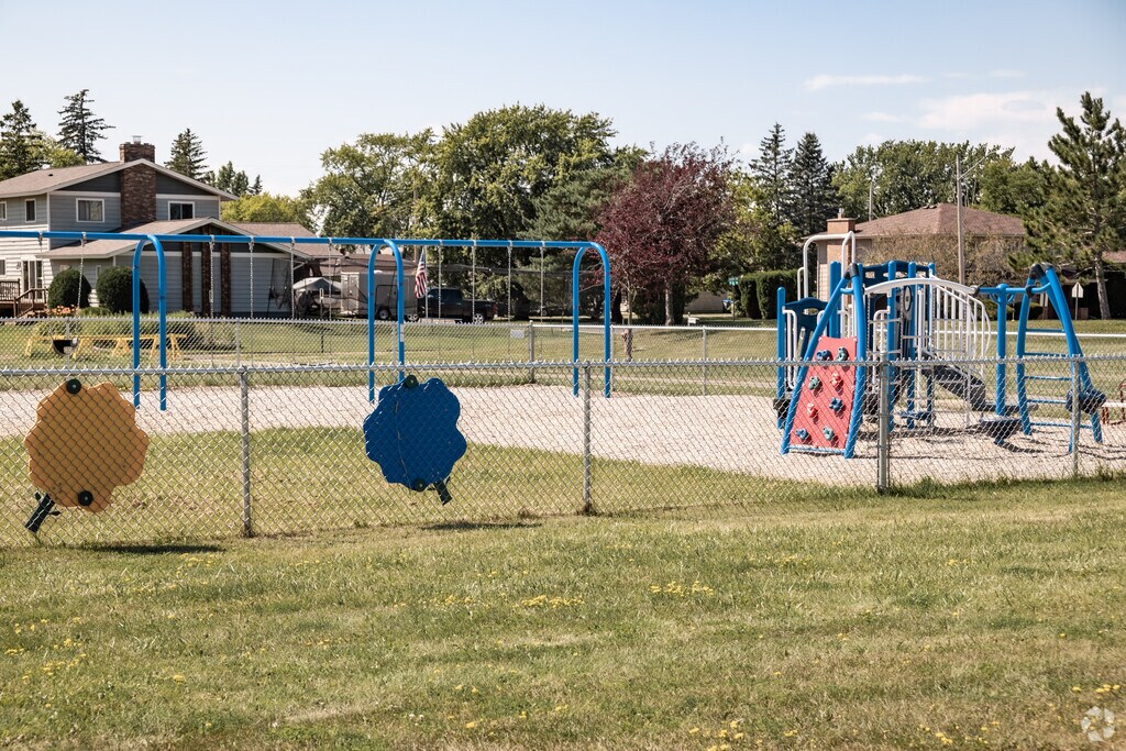 Northern Lights Elementary has a colorful playground in Superior Wisconsin.