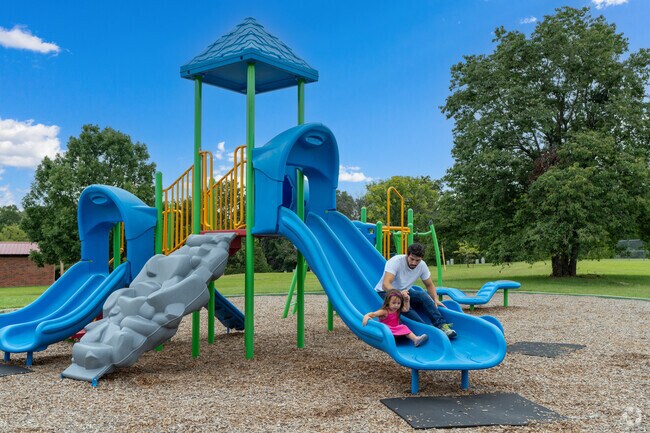Families love the playground at Indian Hills Park.