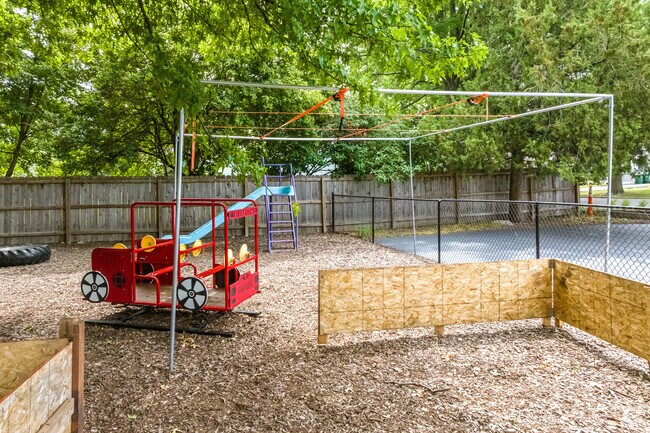 There is a nice playground for all ages at Shawnee Mission Christian School.