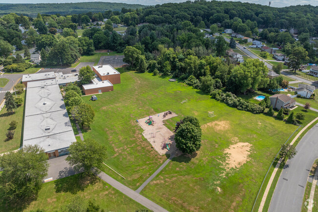 Kennedy Elementary School has large recreation areas for students.