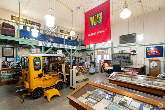 Depot Park is home to the Railroad Museum and Park in downtown Moberly.