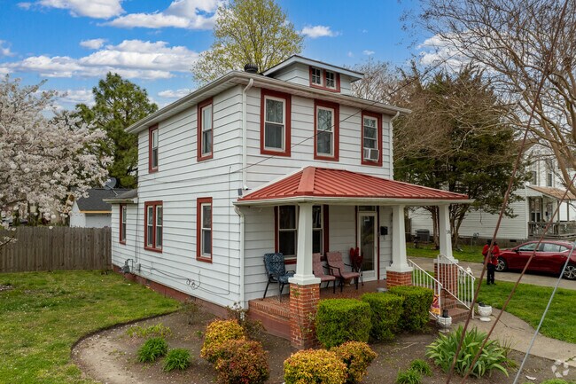 Historic homes in Olde Hampton are affordable for blue collar working residents.