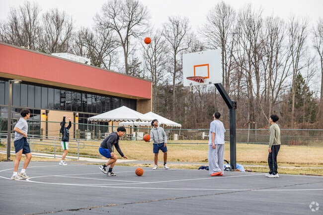 Public courts host pickup basketball across Annandale.