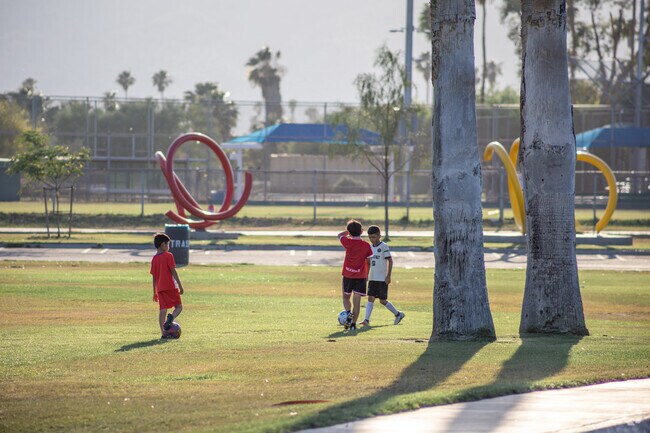 Kick a ball around with friends at Demuth Park near Araby Cove.