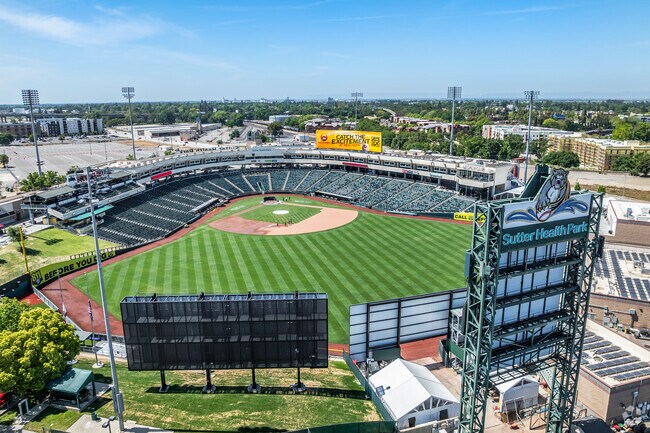 Sutter Health Park is home of the Sacramento River Cats baseball team in Old West Sacramento.