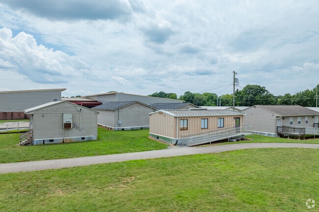 Rossview Elementary School has multiple portables for additional learning in Clarksville.