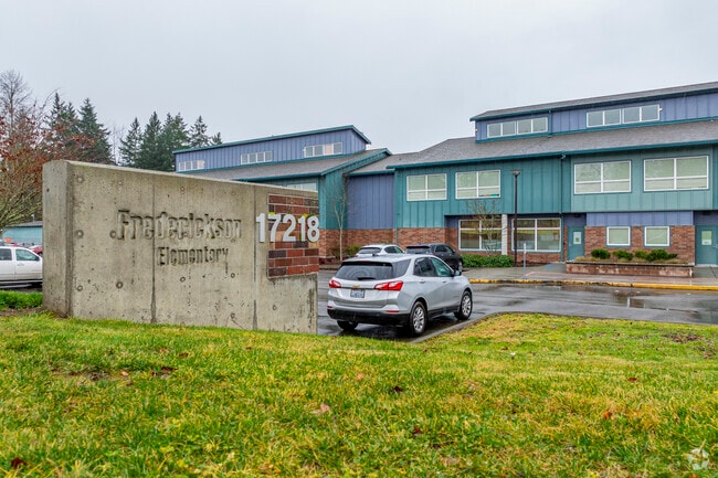 Signage to Frederickson Elementary School.