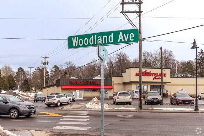 Woodland Avenue is the main road through the Woodland neighborhood and stretches five miles to the south to downtown Duluth.