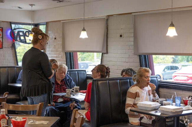 Steve's Diner is a popular place to meet up with friends and family.