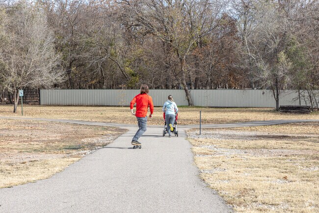 Hit the trails on whichever wheels your prefer at Slaughterville Park in Slaughterville, OK.